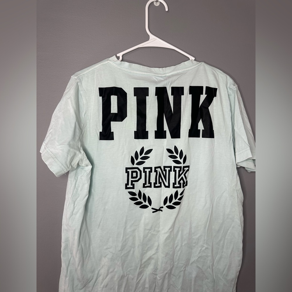 PINK Victoria's Secret Mint V-Neck Tee - Picture 12 of 12